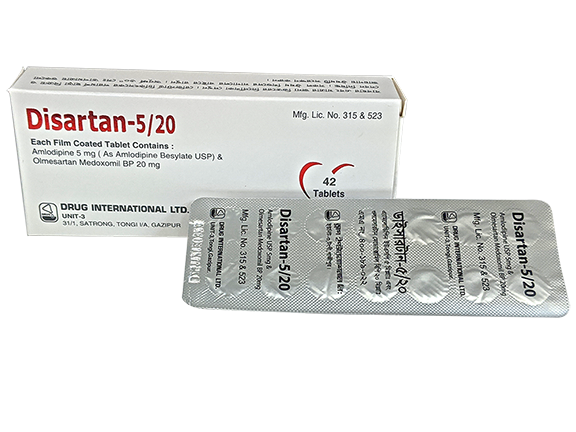 Picture of Disartan 5/20 Tablet